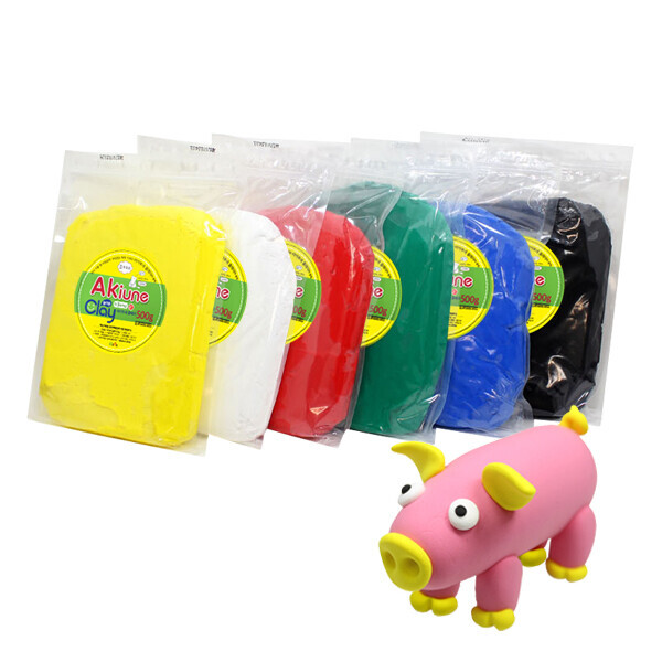 아키우네클레이 500g 지퍼백 (12종 택1)
