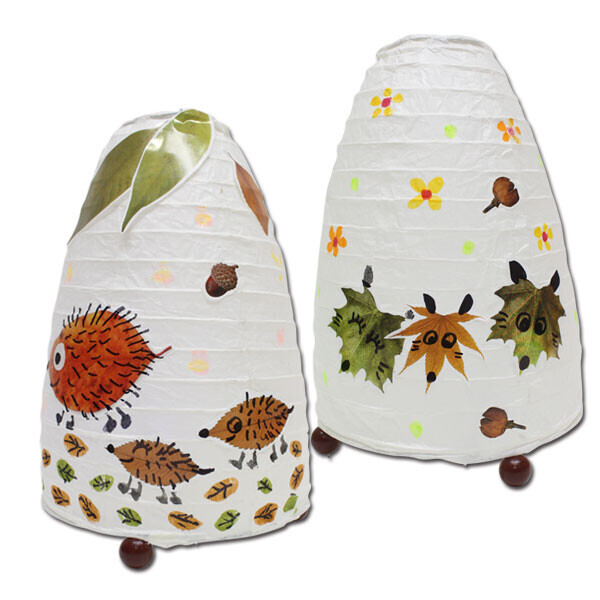 가을 단풍잎 한지 스탠드