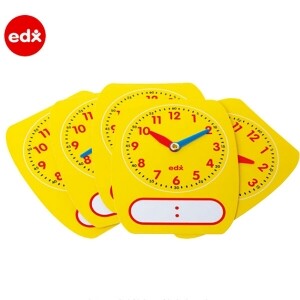 [EDX] 쓰고지우는 시간학습 모형시계 학생용 5개 1세트 (25615)
