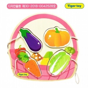 [Tigertoy] 원목끈퍼즐-야채