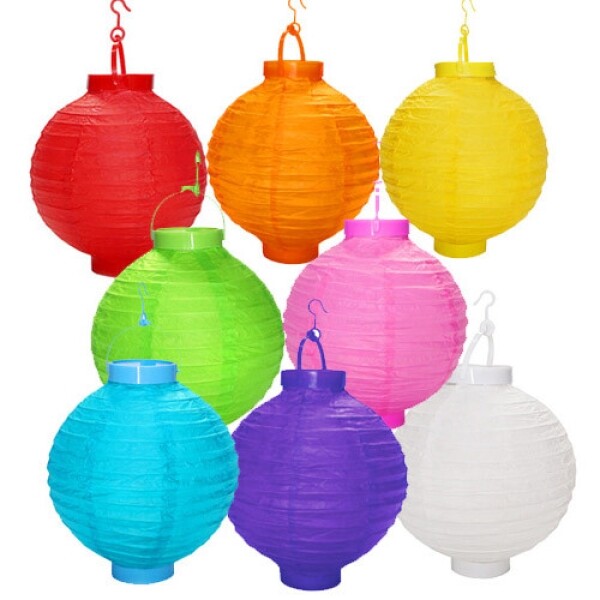 [가을/추석놀이 기획전] LED한지전등 만들기세트(20cm/흰색)