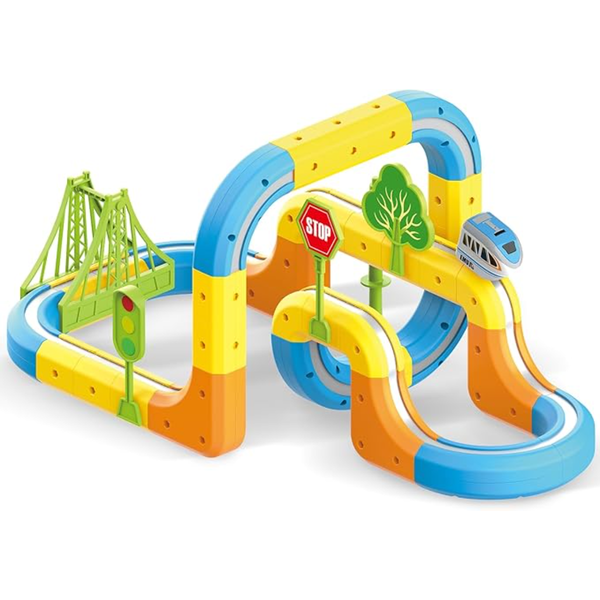 [★공동구매 04월27일 출고] 스마트 레일자석 트랙카 66pcs