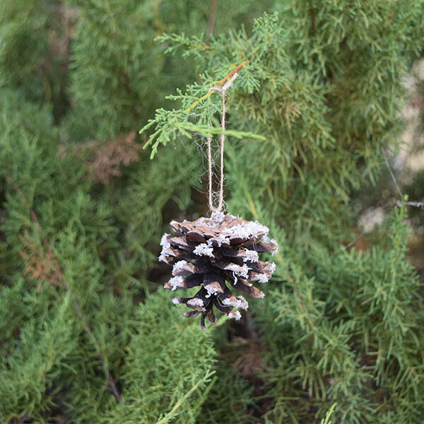 [크리스마스] 눈꽃 솔방울(3p) 장식소품