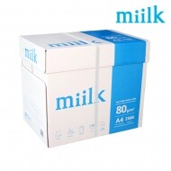 [무료배송] 한국 밀크 A4 복사용지(A4용지) 80g 2500매 1BOX