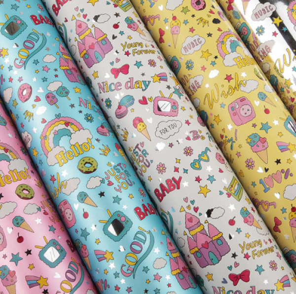 증착롤 포장지 선물포장지 포장재료 비닐 포장지 슈가랜드 17m