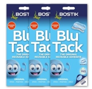 재사용 점토점착제 블루택 오리지널 90G 3개 Blu-tack