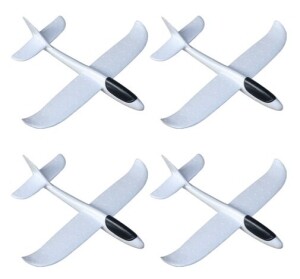 모디안 DIY 직접 꾸미는 에어글라이더 부메랑 비행기 화이트 48cm - 로켓배송