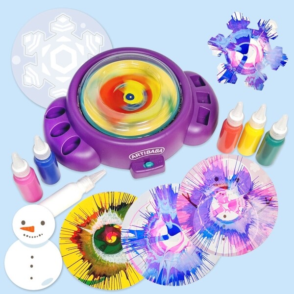 아티바바 스핀아트로 겨울만들기ㅣ환경구성 겨울 미술활동