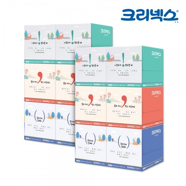 크리넥스 미니맥시 미용티슈 각티슈 250매X36각 휴지