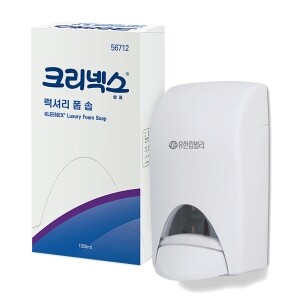 크리넥스 럭셔리 폼 솝 1000ml (무향/플로랄향) + 전용용기