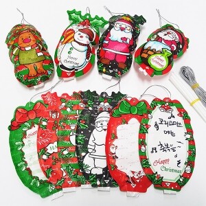 크리스마스 카드 메세지 풍선 12입