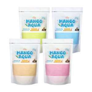 [키즈망고] 망고아쿠아샌드 모래놀이 1kg (우드/핑크/옐로우/블루)