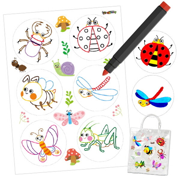 [만들기대장]투명스티커-곤충