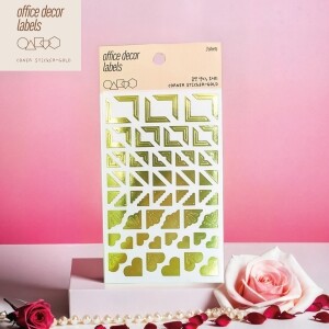 퍼니스티커 GS-001 금색액자,모서리 종이 오피스데코 스티커