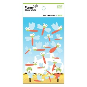 [가을/추석놀이 기획전] 퍼니스티커 814 DRAGONFLY 잠자리 펠트 스티커