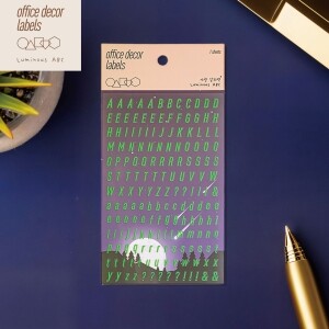 퍼니스티커 LM-001 야광 알파벳 PVC 오피스데코 스티커