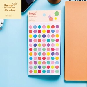 퍼니스티커 T918P 작은원 PVC 다이어리데코 스티커