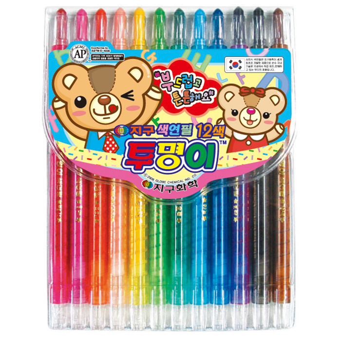 투명이색연필 12색(지구화학)
