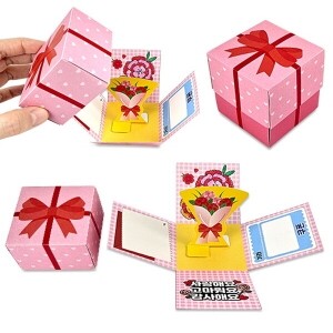 [만들기대장]카네이션 상자 메시지 카드만들기
